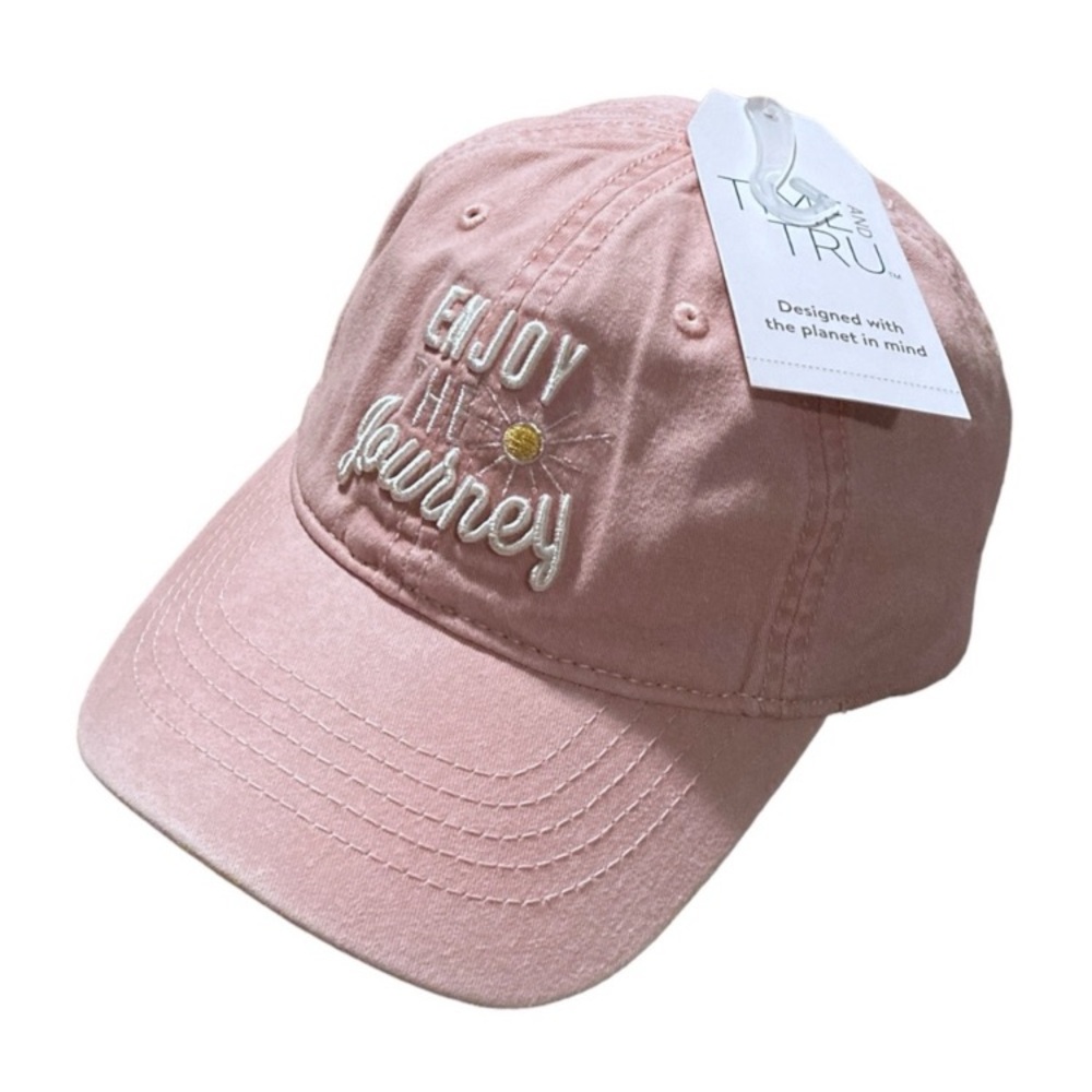Time and Tru Dusty Rose Blush Cap with Embroidery - Picture 2 of 13